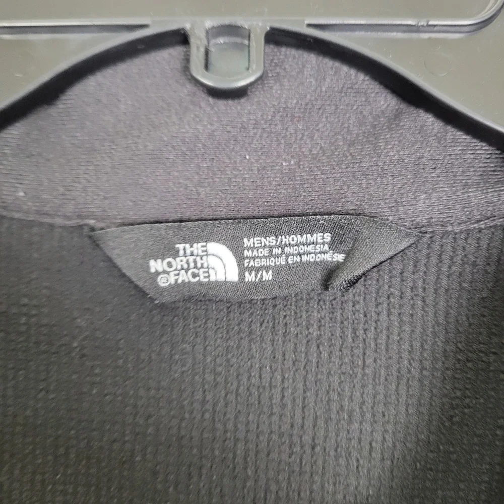 The North Face Fleece Vest Dark Gray Heather‎ Mens Medium Full Zip Outdoor Logo